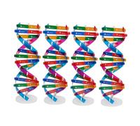 HEALSOPTHY 4 pièces Kit Modèles Adn Double Hélice Modèle Biologique DIY pour Enseignement Scolaire Outil Pédagogique Montage Précis pour Étudiants Découverte et Apprentissage Structure