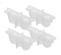 HEALSOPTHY 4 Pièces Moules Silicone Bougeoir Nœud Flexible Moulage Époxy Pour Fabrication Bougies DIY Décoration Maison