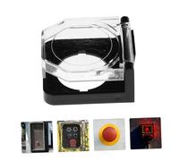 HEALSOPTHY 4 pièces Protection Bouton Urgence Transparent Capot Protecteur Robuste Anti-collision Couvercle Sécurisé pour Interrupteur Arrêt Adapté Maison et Industrie