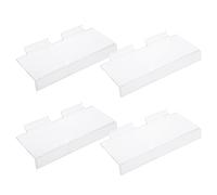 HEALSOPTHY 4 Pièces Support Mural Transparent pour Chaussures Présentoir Multifonction pour Sneakers Sandales et Talons Hauts Étagère Murale Optimisée pour Boutique et Collectionneur