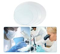 HEALSOPTHY 4 pièces Verre Montre Épais Couvertures pour Laboratoire Chimie Plat Évaporateur Multifonction Haute Transparence pour École et Test