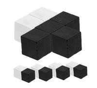HEALSOPTHY 40 Pièces Figurines Jeu Échecs Bois Petits Carreaux Carrés Noirs Et Blancs De Remplacement Légères Et Compactes pour Jeu De Société Et Activités Créatives
