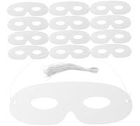 HEALSOPTHY 40 Pièces Masques Blancs à Décorer Masque Papier à Peindre DIY pour Fête de Mascarade Kit Éducatif pour pour Atelier Créatif