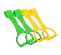 HEALSOPTHY 4pcs Anneaux de Traction pour Bébé Portables Outils D'aide la Marche Outils D'apprentissage pour Bébé Garçon et Fille Léger pour Voyage et Usage à Domicile Plusieurs styles