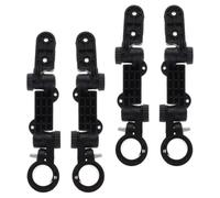 HEALSOPTHY 4pièces Fixation Garde-Boue Vélo Connecteur pour Pare-Boue Arrière VTT Route Vélo Pliant Installation Rapide sans Outils Stabilité Maximale