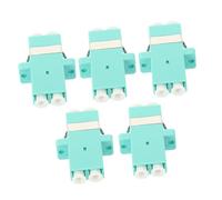 HEALSOPTHY 5 pièces Adaptateur Lc Lc Duplex Coupleur Femelle à Femelle pour Systèmes de Communication et Réseaux Compatible Perte Insertion Haute Fiabilité