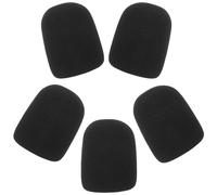 HEALSOPTHY 5 Pièces Housses Micro Mousse Haute Densité Anti-vent pour Microphone Portable Protection Bruit et Éclaboussures Filtres Pop pour Événements Karaoké et Enregistrements