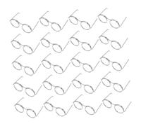 HEALSOPTHY 50 Pièces Miniature Doll Glasses Wire Frame Stylish for Dollhouse Decoration DIY Crafts for Photography Props and Creative Family Activities
