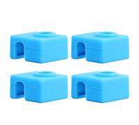 HEALSOPTHY 5pièces Silicone Protecteur de Bloc Chauffant Aluminium pour Imprimante Housse Silicone Résistante Chaleur Protection Thermique pour Bloc de Chauffage Bleu