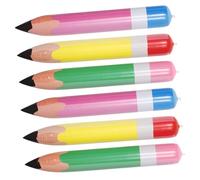 HEALSOPTHY 6 Pièces Crayon Gonflable Lot de Crayons Colorés et Suspendus Décoration Scolaire Anniversaire et Fête Accessoire pour Mur et Plafond Rentrée et Remise des Diplômes