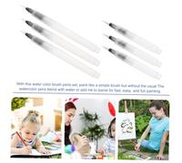 HEALSOPTHY 6 Pièces Kit Pinceaux à Eau Réservoir pour Dessin et Peinture avec Crayons Solubles à Leau Stylos Pinceau à Encre pour Artistes et Débutants