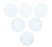 HEALSOPTHY 6 Pièces Lentille Optique pour Expériences Scolaires en Verre Double Convexe Concave Bords Arrondis Polis et Résistant aux Rayures, pour Cours de Sciences