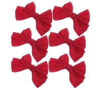 HEALSOPTHY 6 Pièces pinces à cheveux pour filles pince cheveux pour enfants pour les tout-petits Red