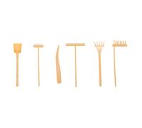 HEALSOPTHY 6 pièces Set de Mini Râteaux à Sable Plastique Outils de Lissage pour Jardin Zen Jouets Créatifs pour Garçon Fille et Décoration Maison