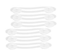 HEALSOPTHY 6 pièces Verrou de Sécurité pour Garçon Fille Lot de Verrous U Transparent Protection pour Tiroirs Placards et Réfrigérateurs pour Prévenir Accidents