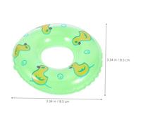 HEALSOPTHY 60 Pièces Mini Swim Rings Pool Float Photo Props Inflatable Decorative Swim Ring Models for Dollhouse Summer Bath Toys
