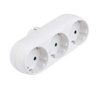 HEALSOPTHY Adaptateur Prise Multiple Murale Antifeu Ports Extenseur Multiprise pour Bureau Maison École Installation Facile et Design Blanc Brillant Compatible Standard Européen