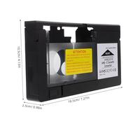 HEALSOPTHY Adaptateur VHS-c pour Caméscopes Boîtier Plastique Conversion Vidéo Stable et Portable Compatible Cassettes VHS et VHS Demi-Pouce