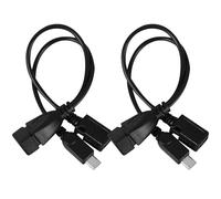 HEALSOPTHY Adaptateurs OTG Micro USB vers USB-a 2 Pièces pour Téléphones Et Tablettes, Convertisseur USB Multifonction Noir, Compact Et Portable, Utilisation Smartphone Et Tablette