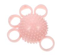 HEALSOPTHY Balle de Rééducation pour Main en TPR Rose, Renforcement Préhension et Décompression, pour Exercices de Musculation des Doigts chez Personnes Âgées
