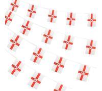 HEALSOPTHY Banderole de Fanions en Polyester Léger pour Décoration Extérieure, Surface Lisse, pour Parade et Fête en Plein Air, 1 Set de Drapeaux Nationaux