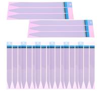 HEALSOPTHY Bandes Adhésives pour Batterie de Téléphone 8 Feuilles Autocollantes Rouges sans Trace 24 Pièces Rubans de Remplacement Facile à Découper pour Réparation Smartphone et Accessoires
