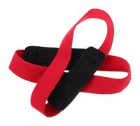 HEALSOPTHY Bandes de Traction Rouges en Coton Composite, Sangles de Levage Rembourrées Réglables pour Musculation et Exercices en Salle, pour Tractions, Soulevés et Squats, Lot de 2