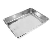 HEALSOPTHY Bassine de Bain en Acier Inoxydable pour Petits Oiseaux et Pigeons, Accessoire sans Odeur, Nettoie Efficacement Le Plumage, pour Animaux de Compagnie