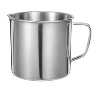 HEALSOPTHY Bécher Facile à Nettoyer 500ml en Acier Inoxydable Gradué Poignée Argenté Extérieur sans Bavure Plusieurs styles Cuisine et Laboratoire Plusieurs styles