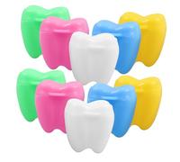 HEALSOPTHY Boîte à Dents De Lait Colorée Première Dent Porte-souvenirs Garçon Et Filles Petite Taille Plastique Rangement Bébé 20 Pièces Organisateur Mémoire D'enfance