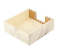 HEALSOPTHY Boîte à Notes de Bureau Marbrée en Abs, Porte-mémos Or