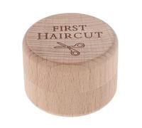 HEALSOPTHY Boîte à Souvenirs pour Bébé en Bois de Hêtre Petite Boîte Commémorative 5 X 5 X 3,5 Cm avec Couvercle et Cordon Ombilical Rangement Solide pour Premières Coupures Présent