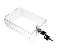 HEALSOPTHY Boîte de Verrouillage Thermostat Transparente Grande Capacité Protection Murale Plastique Compatible Plupart des Thermostats avec Serrure et offre