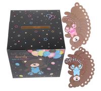 HEALSOPTHY Boîte Gender Reveal pour Shower avec Cartes Jeu Prédiction Fille ou Garçon Design et Facile à Utiliser pour Animation Festive