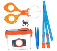 HEALSOPTHY Boîte Observation Insectes avec Loupe Double Kit Complet pour Boîte Portable avec Pince et Pince à Épiler Exploration Nature Plein Air