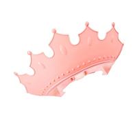 HEALSOPTHY Bonnet De Bain Pour Garçon Et Filles Imperméable Réglable En Tpe Et Pp, Protection Yeux Et Oreilles, Taille Ajustable, Bonnet De Shampoing Couronne Pour Bébés Et Tout-petits, Rose