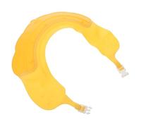 HEALSOPTHY Bonnet de Garçon Fille Ajustable Silicone Protection Oreilles et Cheveux Chapeau Bain Garçon Fille pour Lavage Facile Eau Jaune Couronne