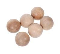 HEALSOPTHY Bouchons de bocal en bois 6 pièces sphériques 3cm pour bouteilles en verre et carafes usage domestique et épices