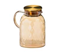 HEALSOPTHY Bouilloire Design Élégant Grosse Capacité en Verre pour 1800ml Servir Boissons Fraîches Couvercle Pratique et Cuisine et Repas