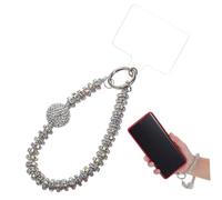 HEALSOPTHY Bracelet Téléphone Perlé Strass Chaine Poignet Compatible Coque Accessoire Élégant pour Femmes et Filles Installation Facile et Polyvalent