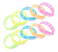 HEALSOPTHY Bracelets Phosphorescents Lumineux 10 Pièces, Accessoires Colorés pour Garçon et Filles et Adultes, Tailles Uniques, Pvc Souple, Bracelets Nuit pour Fêtes, Concerts et Événements