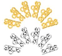 HEALSOPTHY Breloques en Alliage Métal 2026 Mix Argenté Antique et Doré 100 Pcs Pendentifs Chiffres pour Création Bijoux DIY Bracelets Colliers et Porte-Clés Décoration Fêtes et Remises de