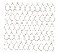 HEALSOPTHY Breloques Pendentifs Goutte D’eau Creux Doré 38x20 Mm 50 Pièces Accessoires Bijouterie Diy Créatifs Artisanat Faites Vous-même Bijoux