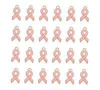 HEALSOPTHY Breloques Ruban Rose Cancer Sein en Alliage, Pendentifs pour Bracelet 120 Pcs, Charms Féminins pour Création Bijoux, Loisirs Créatifs, Collier et Accessoires D’octobre Rose