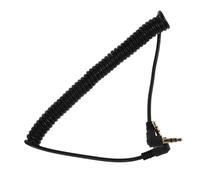 HEALSOPTHY Câble Audio Jack Mâle Mâle à Double Angle Droit Câble Auxiliaire Spiralé Ajustable pour Téléphones et Enceintes Stable et Immersif