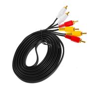 HEALSOPTHY Câble Têtes Rca Stéréo Mâle Mâle pour Dvd Vcd Transmission Stable Audio Vidéo Compatible Vcr et Appareils Multimédias