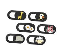 HEALSOPTHY Cache Caméra 6 Pièces en Abs sans Gêner L'utilisation Normale Protection Pratique et Discrète pour Ordinateur Portable et Tablette