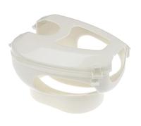 HEALSOPTHY Cadre Fixe pour Oiseaux en Plastique Blanc, pour injections et Soins des Oiseaux domestiques, antidérapant, empêche Les mouvements, pour Examen ophtalmologique