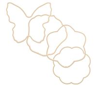 HEALSOPTHY Cadres D'éventails Chinois Soi-même 4 Pièces en Abs Rigide, Formes Originales pour Décoration Mariage et Bricolage Artisanal