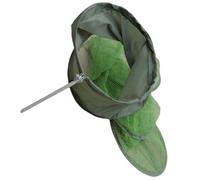 HEALSOPTHY Carrelet de Pêche Pliable en Polyester Vert Filet de Repérage de Poissons, Pratique et Résistant Localisation des Poissons en Pêche Sauvage